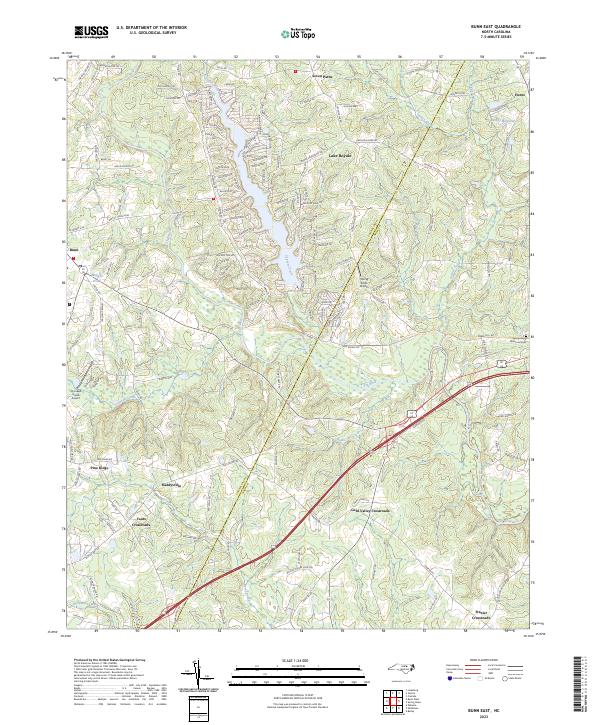 USGS Topographic Map – Bunn East
