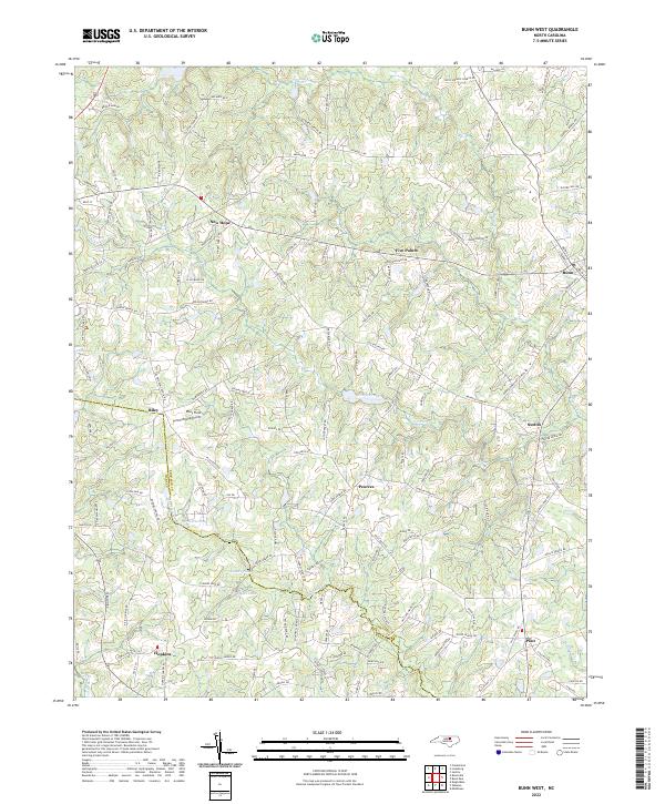 USGS Topographic Map – Bunn West