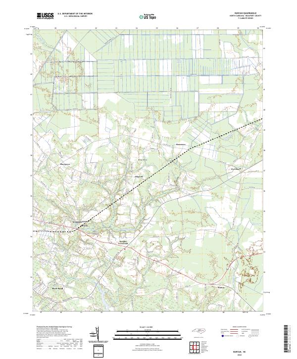 USGS Topographic Map – Bunyan