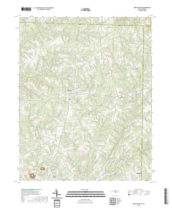 USGS Topographic Map – Burlington NE