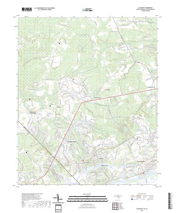 USGS Topographic Map – Calabash