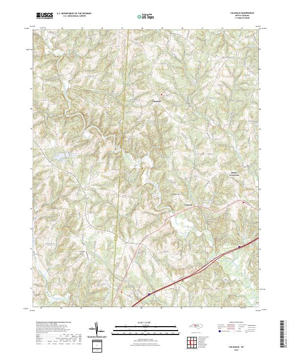USGS Topographic Map – Calahaln