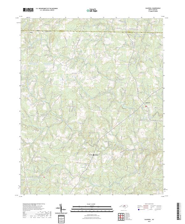 USGS Topographic Map – Caldwell
