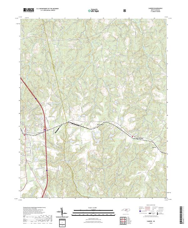 USGS Topographic Map – Candor
