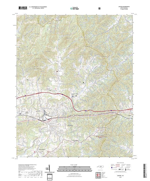 USGS Topographic Map – Canton