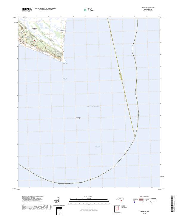 USGS Topographic Map – Cape Fear