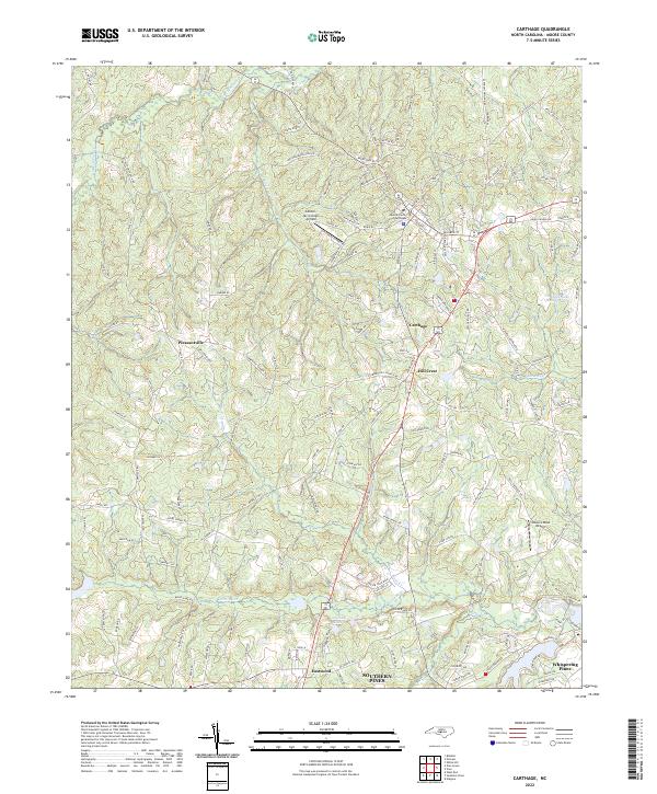 USGS Topographic Map – Carthage