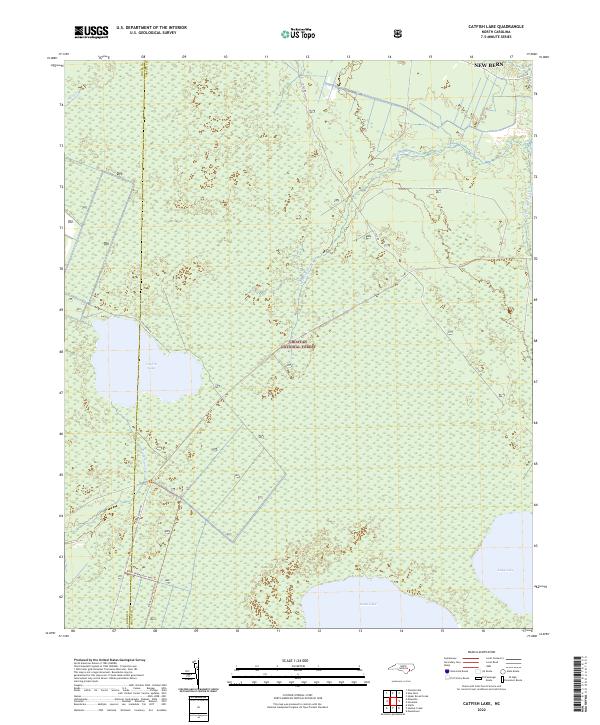 USGS Topographic Map – Catfish Lake