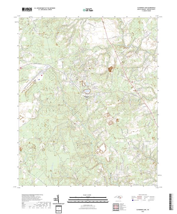 USGS Topographic Map – Catherine Lake
