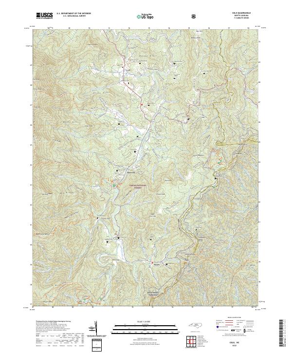 USGS Topographic Map – Celo