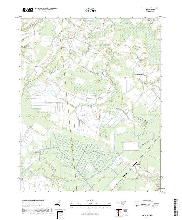 USGS Topographic Map – Center Hill