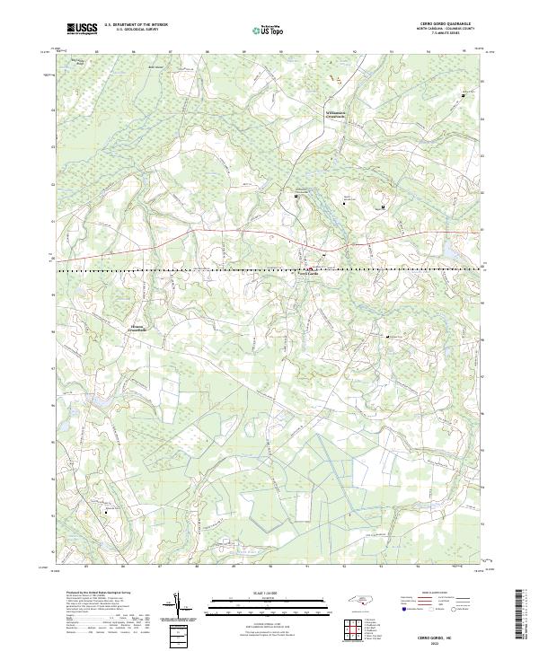 USGS Topographic Map – Cerro Gordo