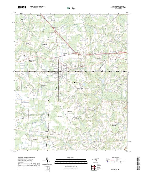 USGS Topographic Map – Chadbourn