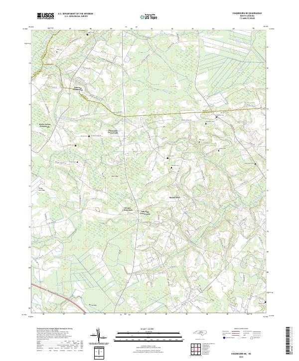 USGS Topographic Map – Chadbourn NE