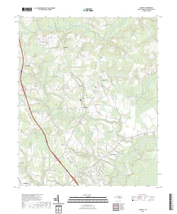 USGS Topographic Map – Charity