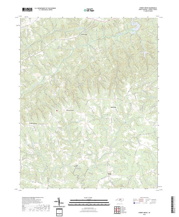USGS Topographic Map – Cherry Grove