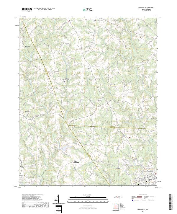 USGS Topographic Map – Cherryville