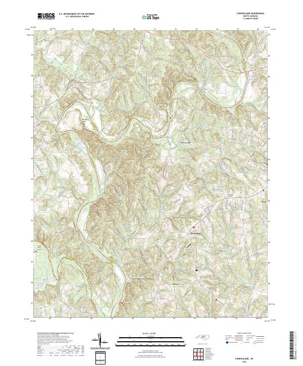 USGS Topographic Map – Churchland