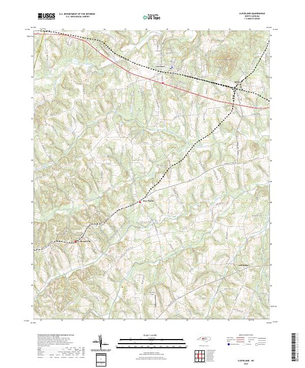 USGS Topographic Map – Cleveland