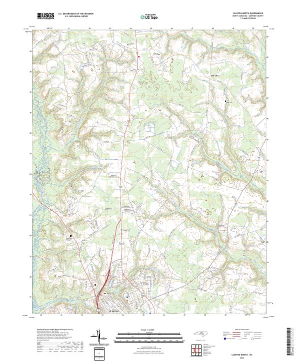USGS Topographic Map – Clinton North