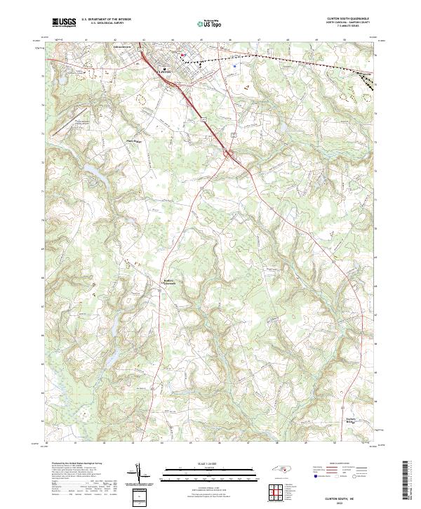 USGS Topographic Map – Clinton South