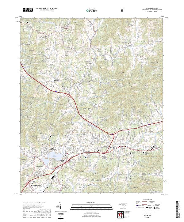 USGS Topographic Map – Clyde