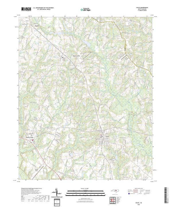 USGS Topographic Map – Coats
