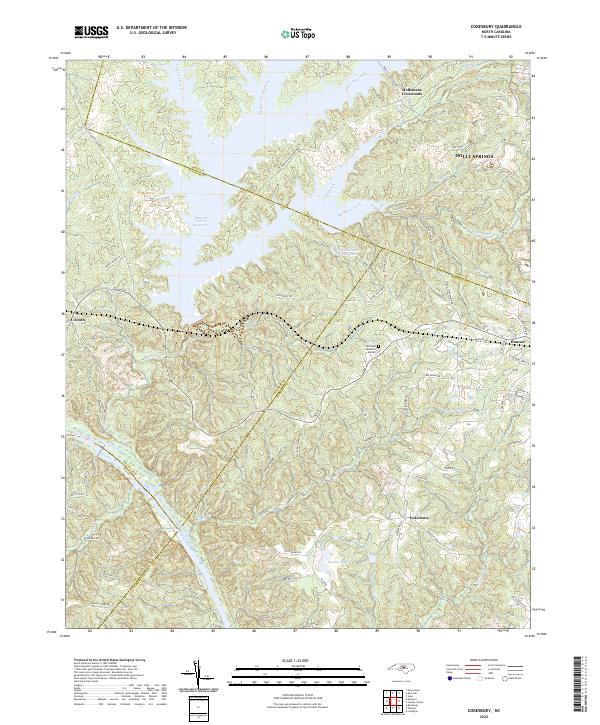 USGS Topographic Map – Cokesbury