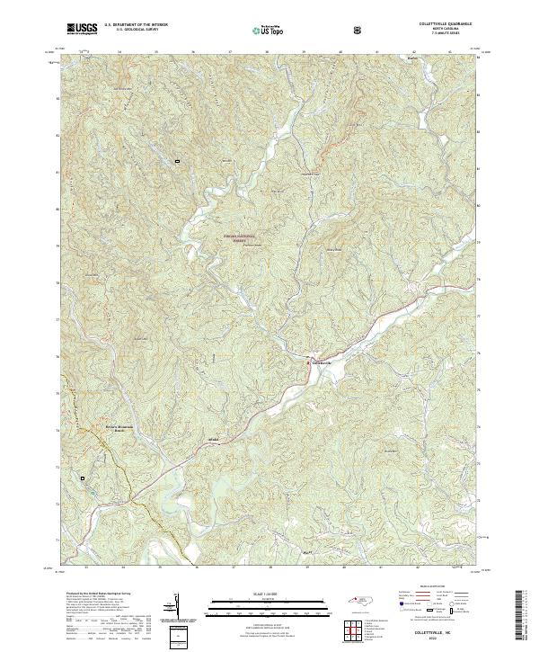 USGS Topographic Map – Collettsville
