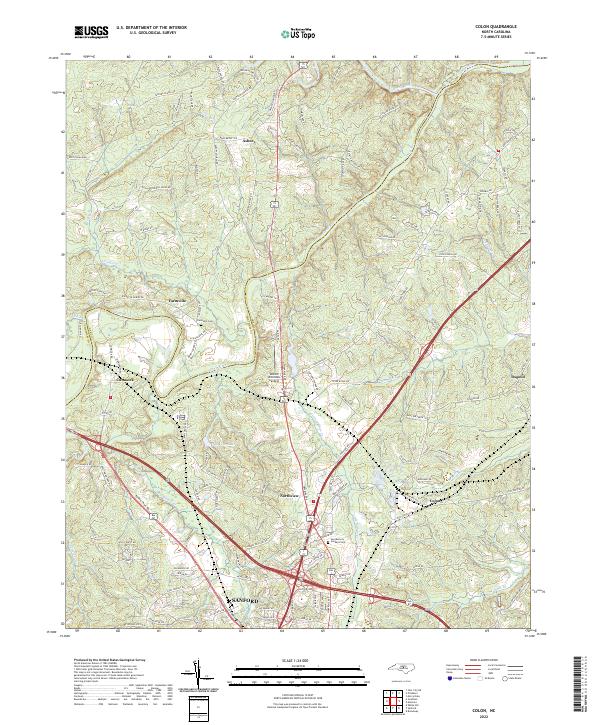 USGS Topographic Map – Colon
