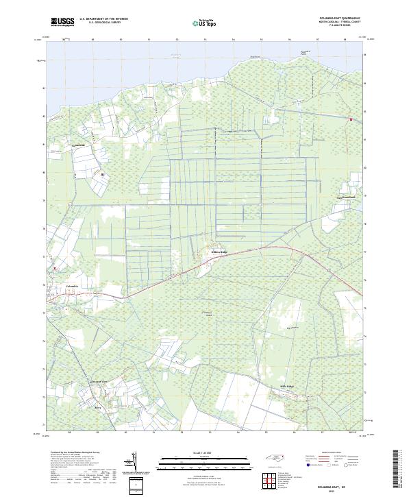 USGS Topographic Map – Columbia East