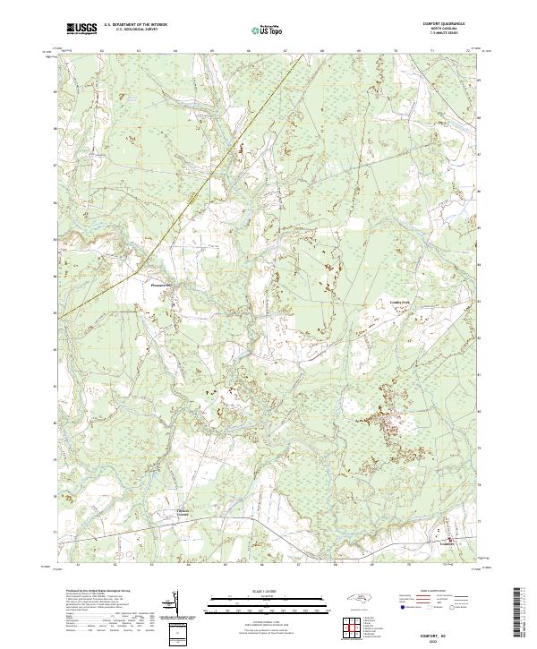 USGS Topographic Map – Comfort