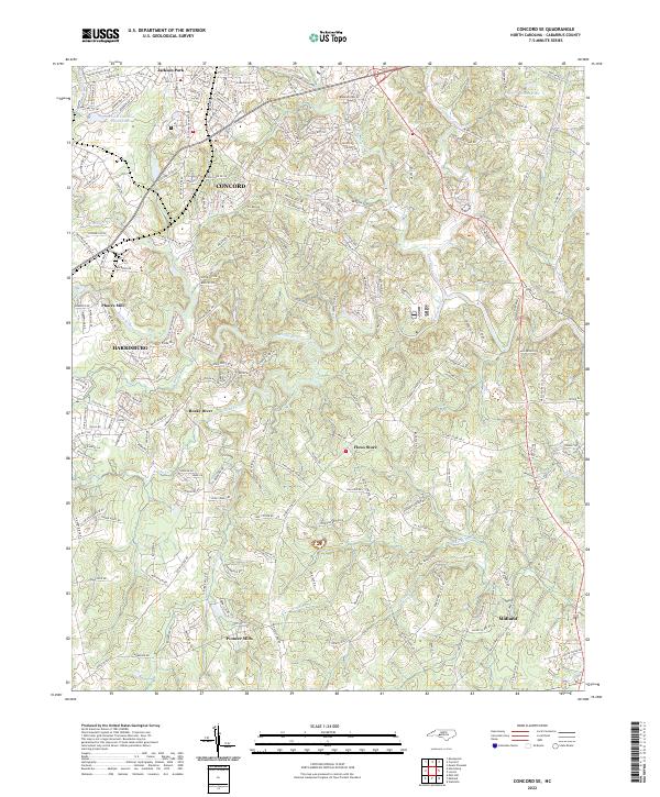 USGS Topographic Map – Concord SE