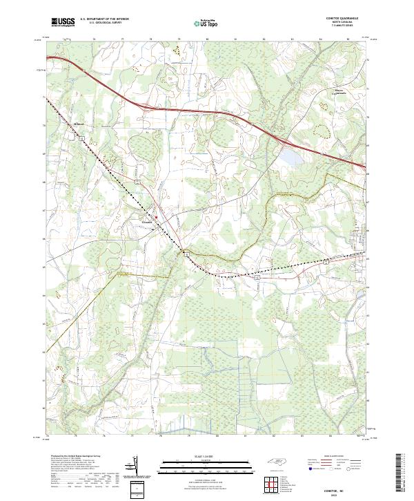USGS Topographic Map – Conetoe