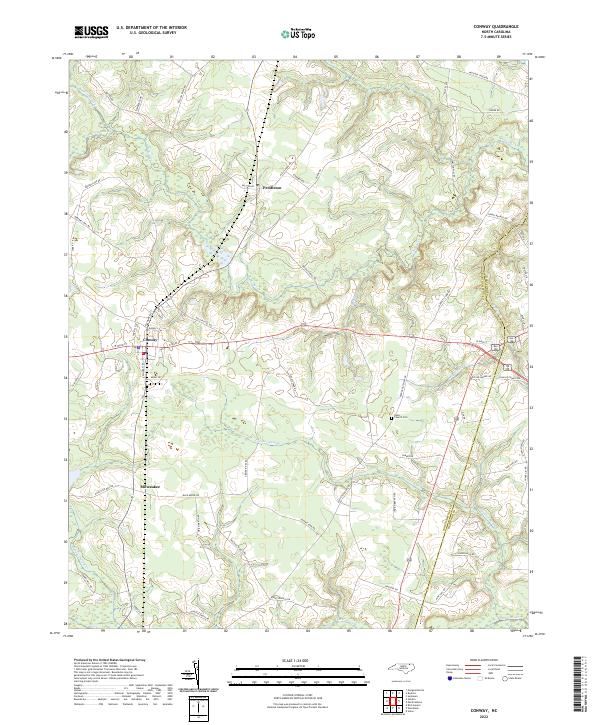 USGS Topographic Map – Conway