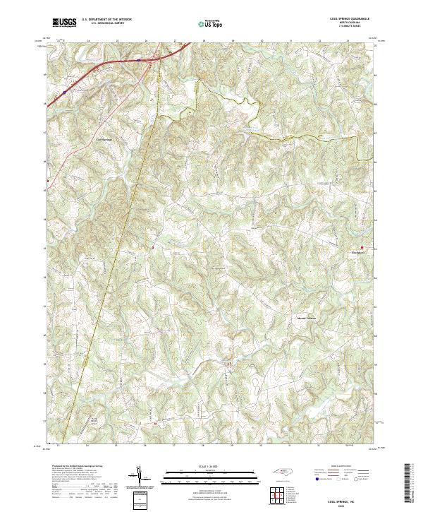 USGS Topographic Map – Cool Springs