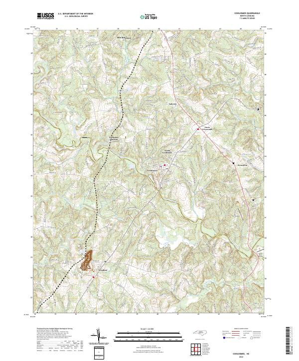 USGS Topographic Map – Cooleemee