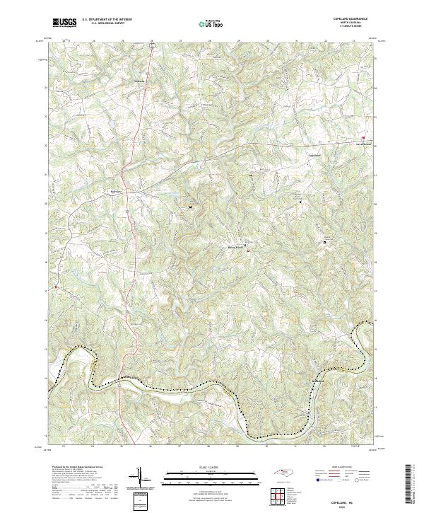 USGS Topographic Map – Copeland