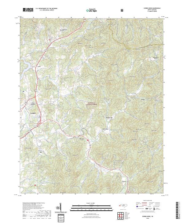 USGS Topographic Map – Corbin Knob