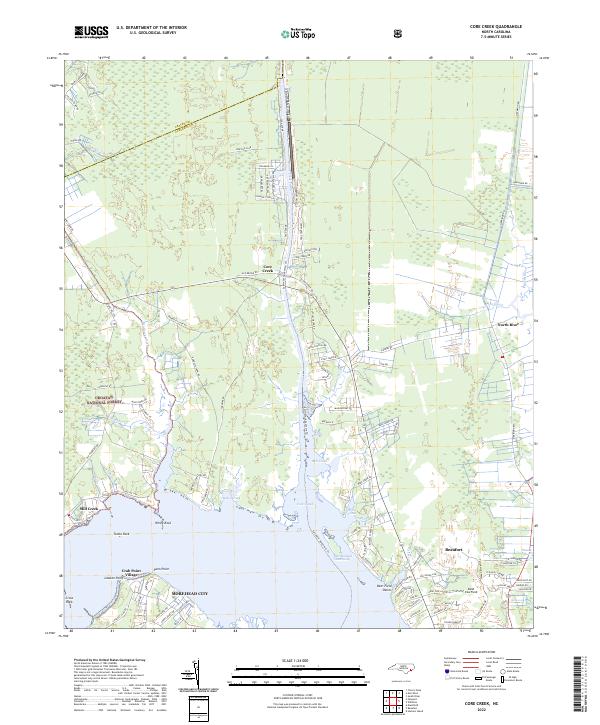 USGS Topographic Map – Core Creek
