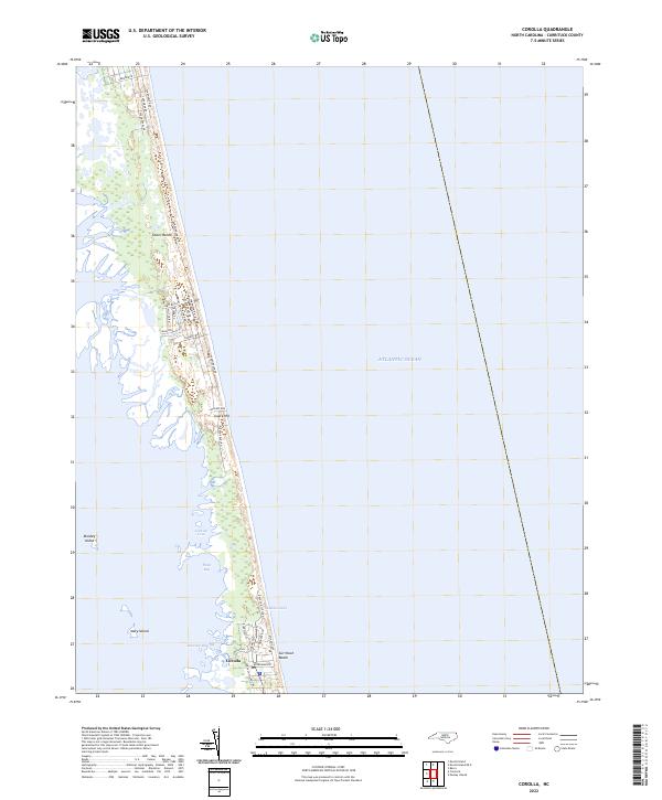 USGS Topographic Map – Corolla