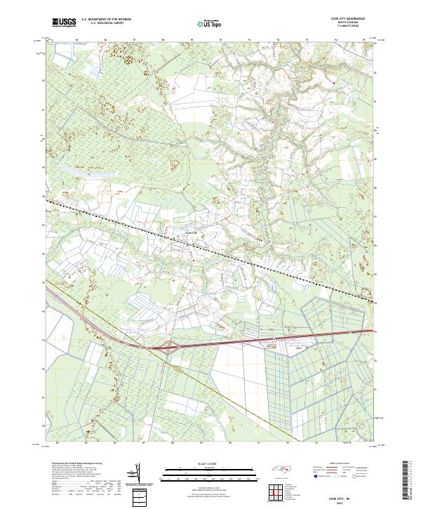 USGS Topographic Map – Cove City