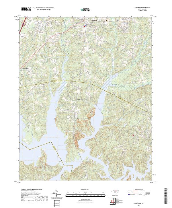 USGS Topographic Map – Creedmoor