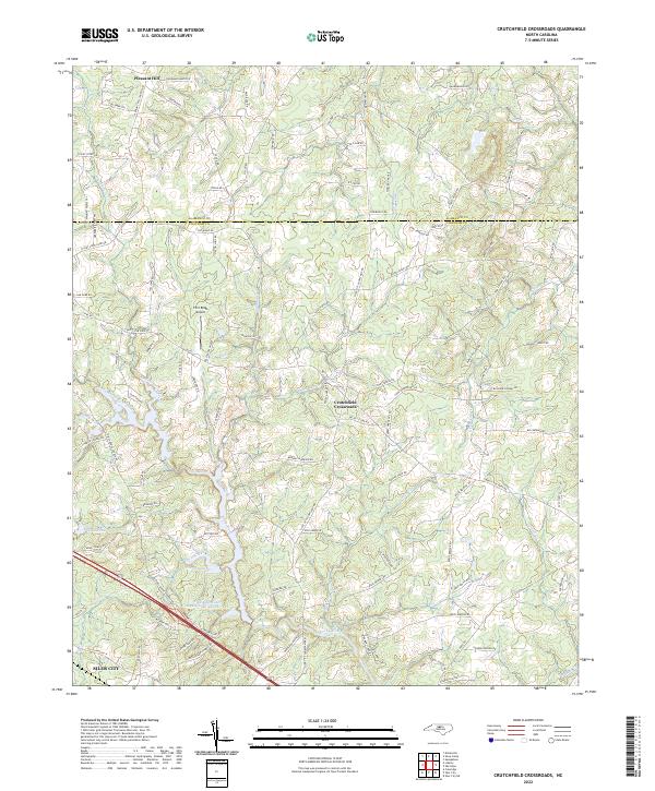USGS Topographic Map – Crutchfield Crossroads