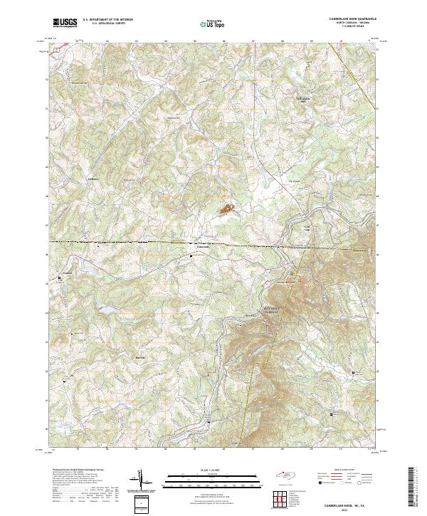 USGS Topographic Map – Cumberland Knob