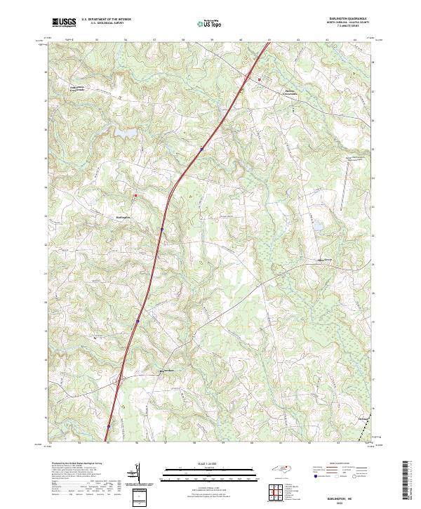 USGS Topographic Map – Darlington