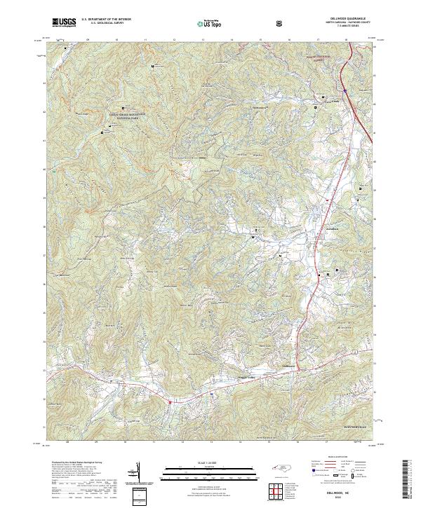 USGS Topographic Map – Dellwood