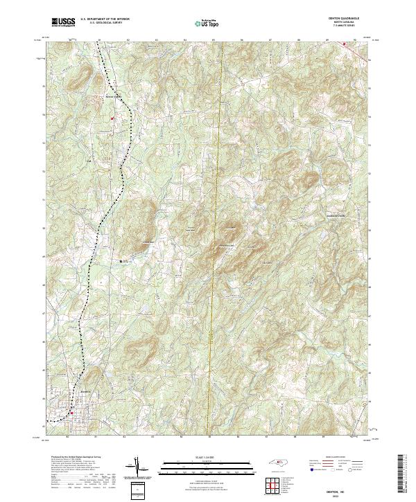 USGS Topographic Map – Denton