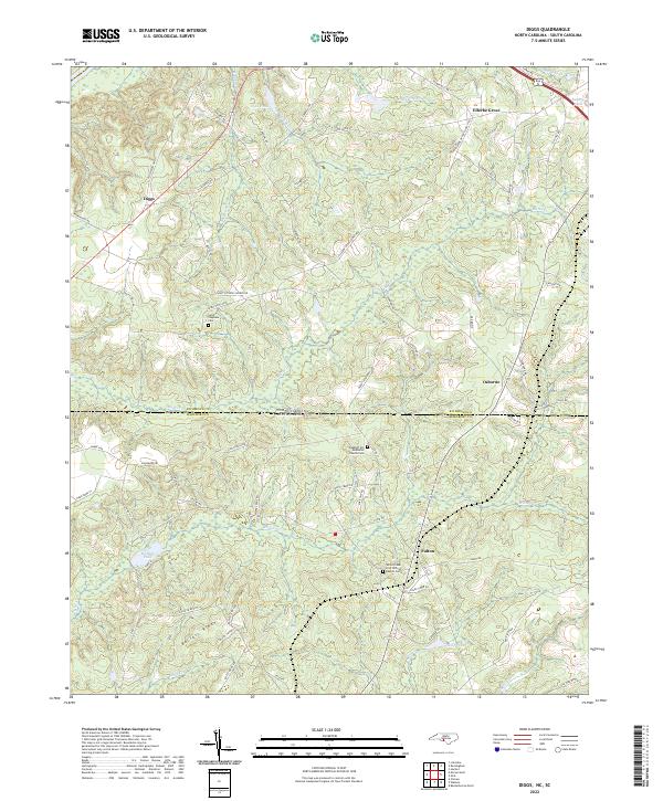 USGS Topographic Map – Diggs