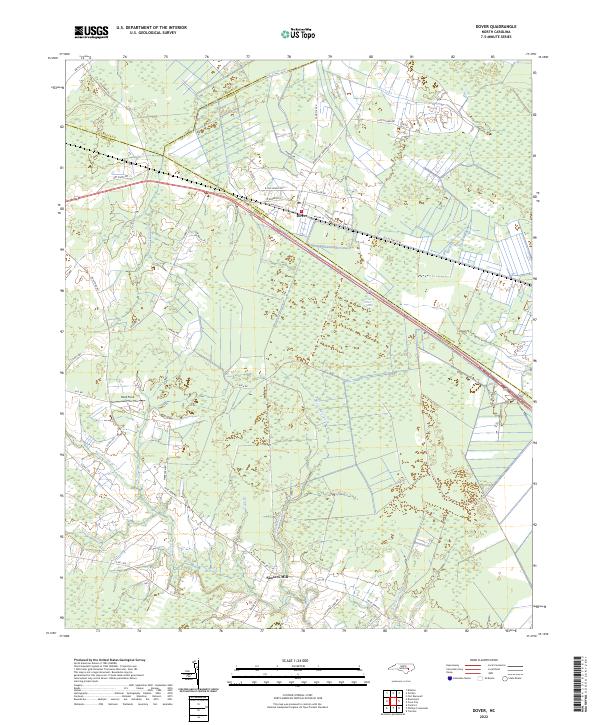 USGS Topographic Map – Dover